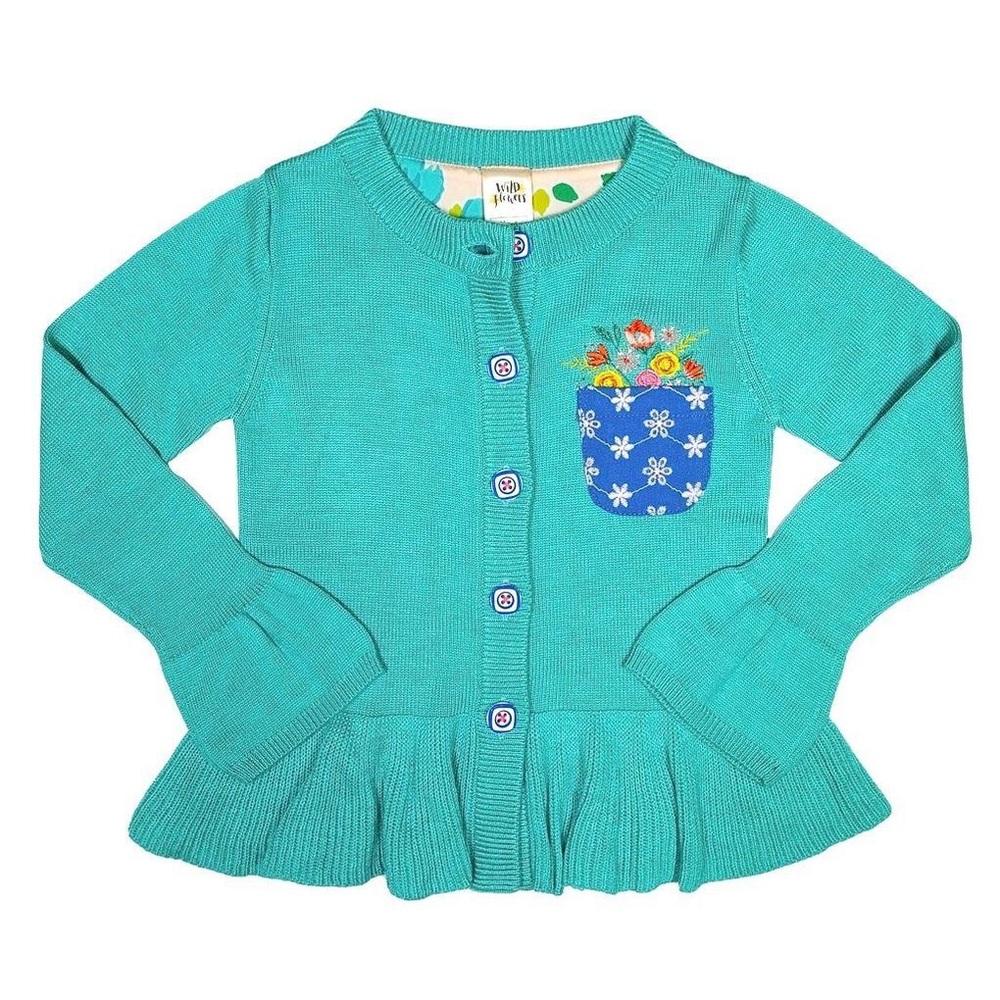 Wildflowers Cardigan sz6. NWT
